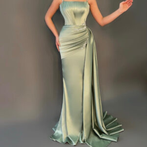 Green evening dress